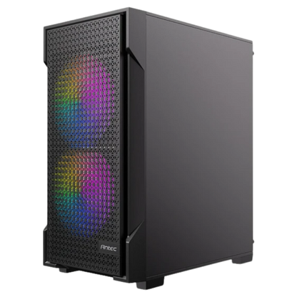 Gabinete Gamer Antec VX100M ARGB – Mini Tower Micro ATX con 3 Ventiladores RGB y Vidrio Templado