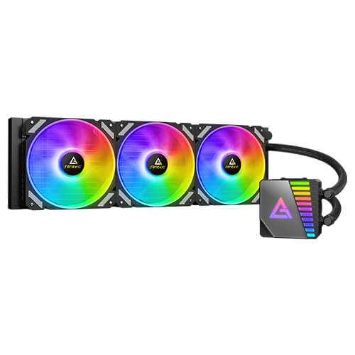 Refrigeración Líquida Antec Symphony 360 ARGB – AIO 360mm, RGB Espejo, Compatible Intel y AMD, TDP 250W