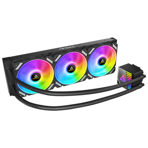 Refrigeración Líquida Antec Symphony 360 ARGB – AIO 360mm, RGB Espejo, Compatible Intel y AMD, TDP 250W